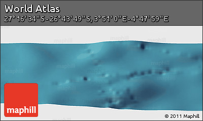 Satellite Panoramic Map of the Area around 27° 0' 12" S, 4° 19' 30" E