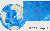 Shaded Relief Location Map of the area around 27° 0' 12" S, 4° 10' 30" W