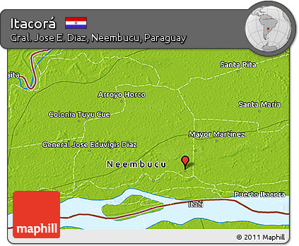 Physical 3D Map of Itacorá