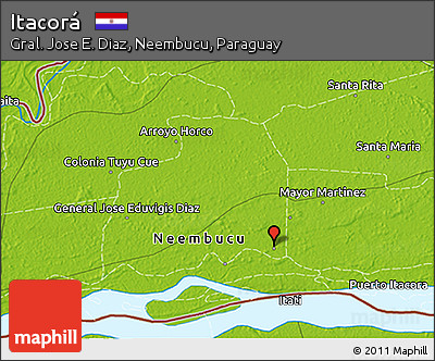 Physical 3D Map of Itacorá