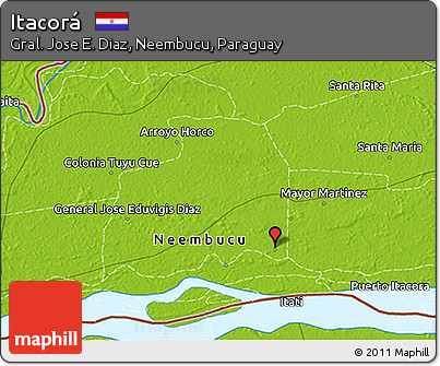 Physical 3D Map of Itacorá