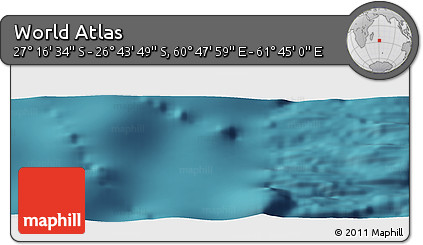 Satellite Panoramic Map of the Area around 27° 0' 12" S, 61° 16' 29" E