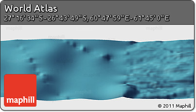 Satellite Panoramic Map of the Area around 27° 0' 12" S, 61° 16' 29" E