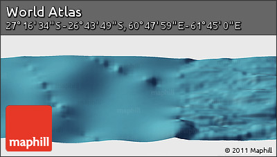 Satellite Panoramic Map of the Area around 27° 0' 12" S, 61° 16' 29" E