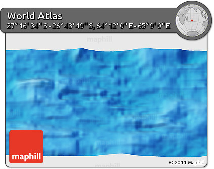 Physical 3D Map of the Area around 27° 0' 12" S, 64° 40' 30" E