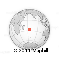 Outline Map of the Area around 27° 0' 12" S, 64° 40' 30" E, rectangular outline