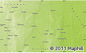 Physical Map of Tres Pozos