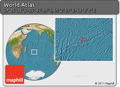 Satellite Location Map of the Area around 27° 0' 12" S, 65° 31' 30" E