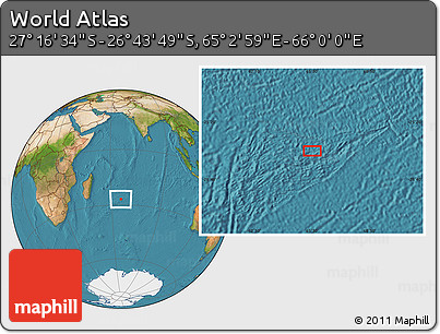 Satellite Location Map of the Area around 27° 0' 12" S, 65° 31' 30" E