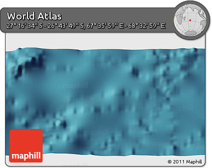 Satellite 3D Map of the Area around 27° 0' 12" S, 68° 4' 29" E