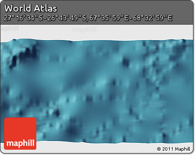 Satellite 3D Map of the Area around 27° 0' 12" S, 68° 4' 29" E