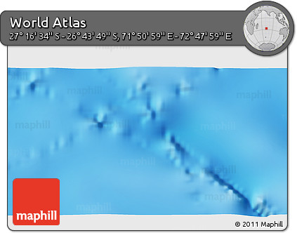 Physical 3D Map of the Area around 27° 0' 12" S, 72° 19' 29" E