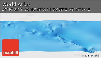 Physical Panoramic Map of the Area around 27° 0' 12" S, 72° 19' 29" E
