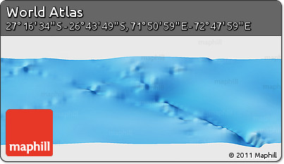 Physical Panoramic Map of the Area around 27° 0' 12" S, 72° 19' 29" E