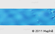 Shaded Relief Panoramic Map of the area around 27° 0' 12" S, 74° 43' 29" W