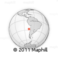 Outline Map of the Area around 27° 0' 12" S, 75° 34' 29" W, rectangular outline