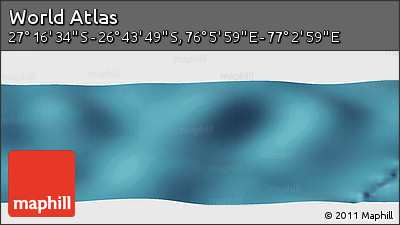 Satellite Panoramic Map of the Area around 27° 0' 12" S, 76° 34' 29" E