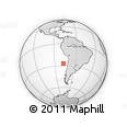 Outline Map of the Area around 27° 0' 12" S, 77° 16' 30" W, rectangular outline