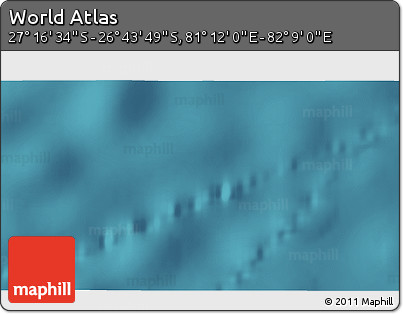 Satellite 3D Map of the Area around 27° 0' 12" S, 81° 40' 30" E