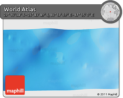 Physical 3D Map of the Area around 27° 0' 12" S, 86° 46' 30" E