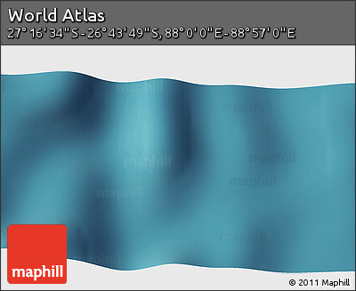 Satellite 3D Map of the Area around 27° 0' 12" S, 88° 28' 29" E