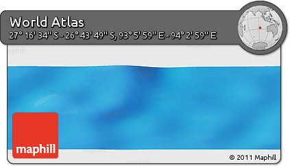 Physical Panoramic Map of the Area around 27° 0' 12" S, 93° 34' 29" E