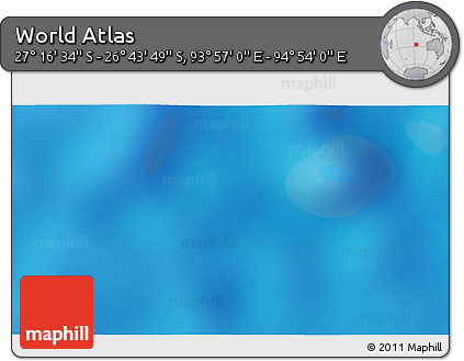 Physical 3D Map of the Area around 27° 0' 12" S, 94° 25' 30" E
