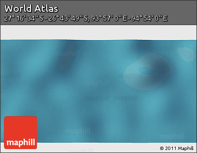 Satellite 3D Map of the Area around 27° 0' 12" S, 94° 25' 30" E