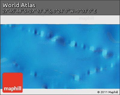 Physical 3D Map of the Area around 27° 29' 28" S, 0° 4' 30" E