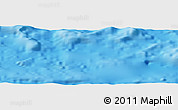 Shaded Relief Panoramic Map of the area around 27° 29' 28" S, 108° 43' 29" W