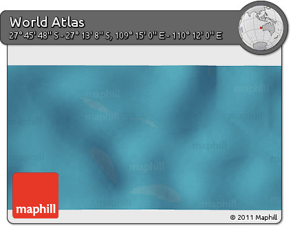 Satellite 3D Map of the Area around 27° 29' 28" S, 109° 43' 29" E