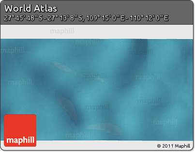 Satellite 3D Map of the Area around 27° 29' 28" S, 109° 43' 29" E