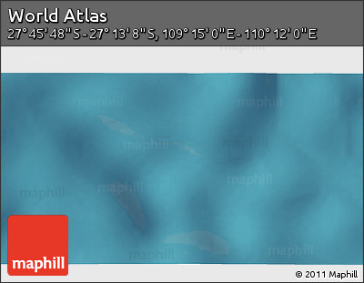 Satellite 3D Map of the Area around 27° 29' 28" S, 109° 43' 29" E
