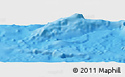 Physical Panoramic Map of the area around 27° 29' 28" S, 109° 34' 29" W