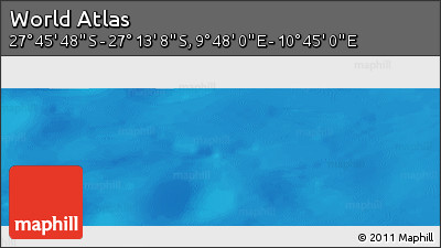 Physical Panoramic Map of the Area around 27° 29' 28" S, 10° 16' 30" E