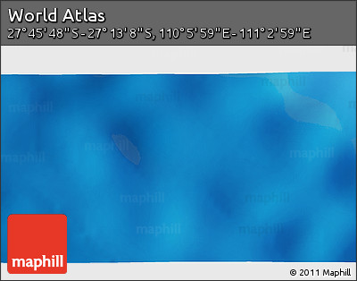 Physical 3D Map of the Area around 27° 29' 28" S, 110° 34' 29" E