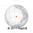 Outline Map of the Area around 27° 29' 28" S, 110° 25' 30" W, rectangular outline