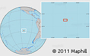 Gray Location Map of the area around 27° 29' 28" S, 111° 16' 30" W