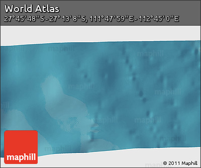 Satellite 3D Map of the Area around 27° 29' 28" S, 112° 16' 30" E