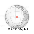 Outline Map of the Area around 27° 29' 28" S, 112° 7' 30" W, rectangular outline