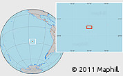 Gray Location Map of the area around 27° 29' 28" S, 112° 58' 29" W