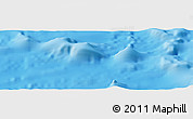 Physical Panoramic Map of the area around 27° 29' 28" S, 113° 49' 29" W