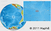 Physical Location Map of the area around 27° 29' 28" S, 114° 40' 30" W