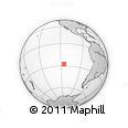 Outline Map of the Area around 27° 29' 28" S, 115° 31' 30" W, rectangular outline