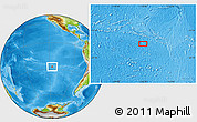 Physical Location Map of the area around 27° 29' 28" S, 116° 22' 30" W