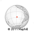 Outline Map of the Area around 27° 29' 28" S, 116° 22' 30" W, rectangular outline