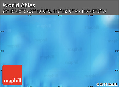 Physical Map of the Area around 27° 29' 28" S, 117° 13' 29" W