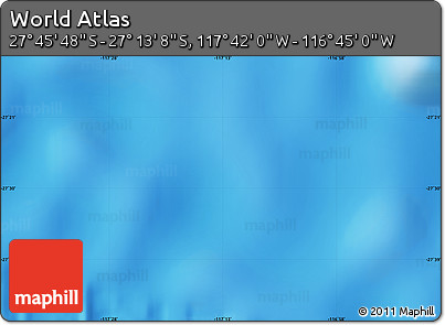 Physical Map of the Area around 27° 29' 28" S, 117° 13' 29" W