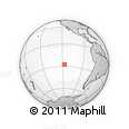 Outline Map of the Area around 27° 29' 28" S, 117° 13' 29" W, rectangular outline
