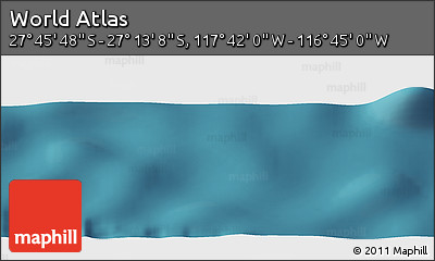 Satellite Panoramic Map of the Area around 27° 29' 28" S, 117° 13' 29" W